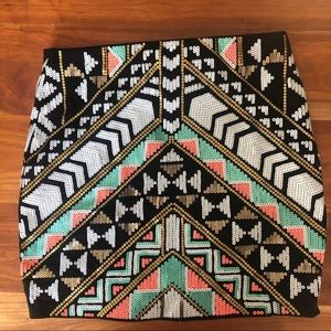 Express Sequin mini skirt